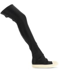 Rick Owens - High Stocking Sneaks Over-The-Knee Boots - Lyst
