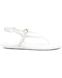 Miu Miu - Flat Thong Sandals - Lyst
