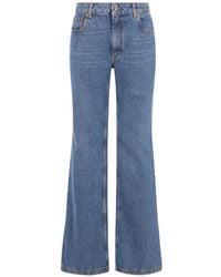 Etro - Jean Évasé À Broderies Pegaso - Lyst