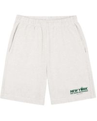 Sporty & Rich - Elasticated Printed Track Shorts - Lyst