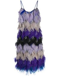 PUCCI - X Koché Embellished Feather Dress - Lyst