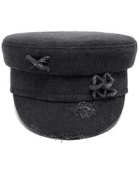 Ruslan Baginskiy - Distressed Monogram-Embroidery Baker Hat - Lyst
