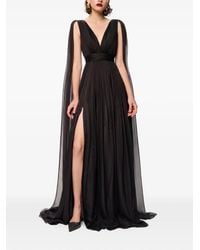Framboise - Yamina Cape-Style Maxi Dress - Lyst