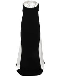 Jean Louis Sabaji - Crystal-Embellished Strapless Maxi Dress - Lyst