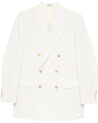 AURALEE - Double-Breasted Blazer - Lyst