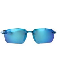 Maui Jim - Breakwall Rimless Rectangle-Frame Sunglasses - Lyst
