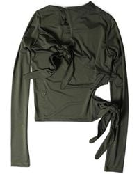 OPEN YY - Knot-Detail Top - Lyst
