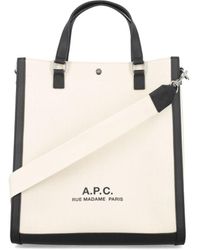 A.P.C. - Camille 2.0 canvas tote bag - Lyst