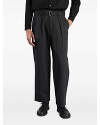 Attachment - Belted Pleated Trousers - Lyst