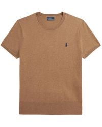 Polo Ralph Lauren - Logo-Embroidered Knitted Top - Lyst