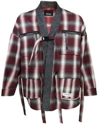 Mostly Heard Rarely Seen - Plaid Buckle Shirt Jacket - Lyst