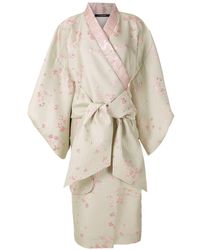asos design kimono sleeve sash midi dress in soft jacquard