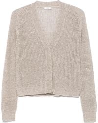 Peserico - Sequin-Embellished Cardigan - Lyst