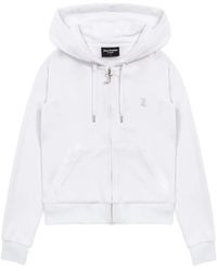 Juicy Couture - Hoodie En Velours À Logo Strassé - Lyst