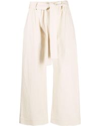 Nanushka - Pantalones anchos con detalles de canalé - Lyst