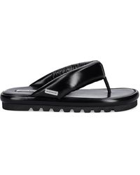 Naked Wolfe - Hilary Padded Leather Thong Slides - Lyst
