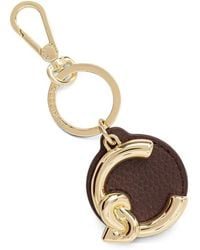 Coccinelle - C-Me Logo-Plaque Leather Keyring - Lyst