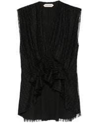 Alberta Ferretti - Ruffled-Hem Top - Lyst