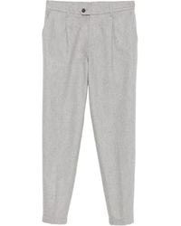 Eleventy - Broek Met Geplooide Voorkant - Lyst