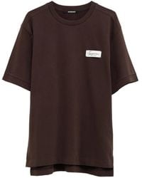 Jacquemus - Montaigne Logo-Patch T-Shirt - Lyst