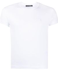 Acne Studios - Face Patch Short-sleeved T-shirt - Lyst