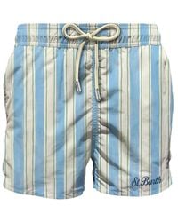 MC2 Saint Barth - Syros Striped Drawstring Swim Shorts - Lyst