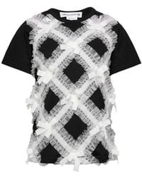 Comme des Garçons - Ruffled Bow-Embellished T-Shirt - Lyst