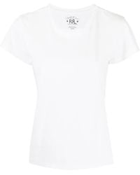 RRL - T-Shirt Met Geborduurd Logo - Lyst