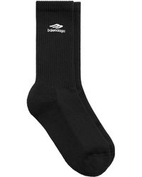 Balenciaga - 3b Sports Icon Ribbed-knit Socks - Lyst