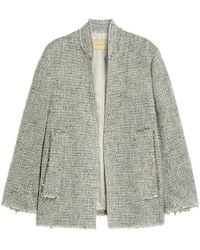 Momoní - Catalina Frayed Collarless Jacket - Lyst