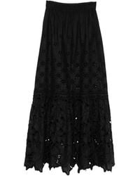 Ermanno Scervino - Broderie-Anglaise Scalloped-Hem Maxi Skirt - Lyst