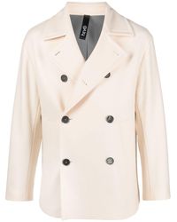 Hevò - Double-breasted Short Coat - Lyst