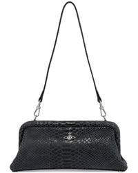 Vivienne Westwood - Sac Porté Épaule À Effet Peau De Serpent Orb - Lyst