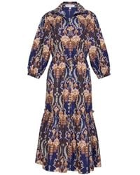 Cara Cara - Hutton Floral-Print Midi Dress - Lyst