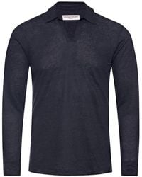 Orlebar Brown - Felix Long-Sleeve Polo Shirt - Lyst