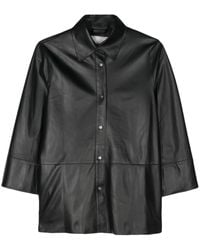 Antonelli - Federick Leather Shirt Jacket - Lyst