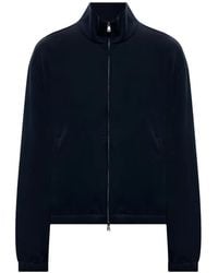 Max Mara - High-Neck Zip-Up Bomber Jacket - Lyst