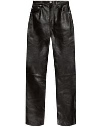 Rag & Bone - Leather Panelled Trousers - Lyst