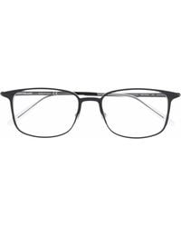 Montblanc - Eckige Brille Mit Mattem Effekt - Lyst