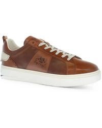La Martina - Cupsole Leather Sneakers - Lyst
