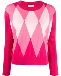 Ballantyne - Argyle-Intarsia Knitted Jumper - Lyst