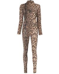Atu Body Couture - Leopard-Print Jumpsuit - Lyst