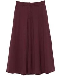 Peserico - Belt-Loops Midi A-Line Skirt - Lyst