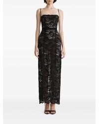 2310 STUDIO - Lace-Insert Sleeveless Maxi Dress - Lyst