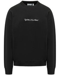 Off-White c/o Virgil Abloh - Script Arrow Sweater Ronde Hals - Lyst