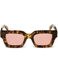 Off-White c/o Virgil Abloh - Virgil Tortoiseshell-Effect Sunglasses - Lyst