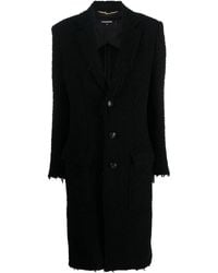 DSquared² - Single-breasted Bouclé Coat - Lyst