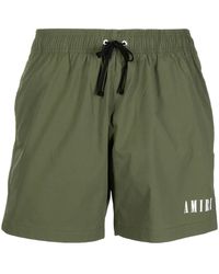 Amiri - Logo-Print Swim Shorts - Lyst