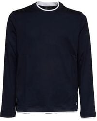 Dondup - Long Sleeve Contrast Trim T-Shirt - Lyst