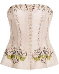 Agua Bendita - Abelia Anhelo Strapless Top - Lyst